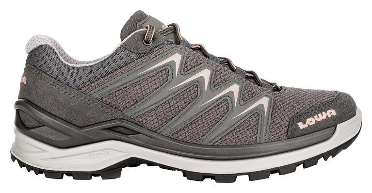 Lowa Wander-Travelschuhe Innox Pro Low GTX (All-Terrain, Synthetik/Textil, wasserdicht) anthrazit/rose Damen